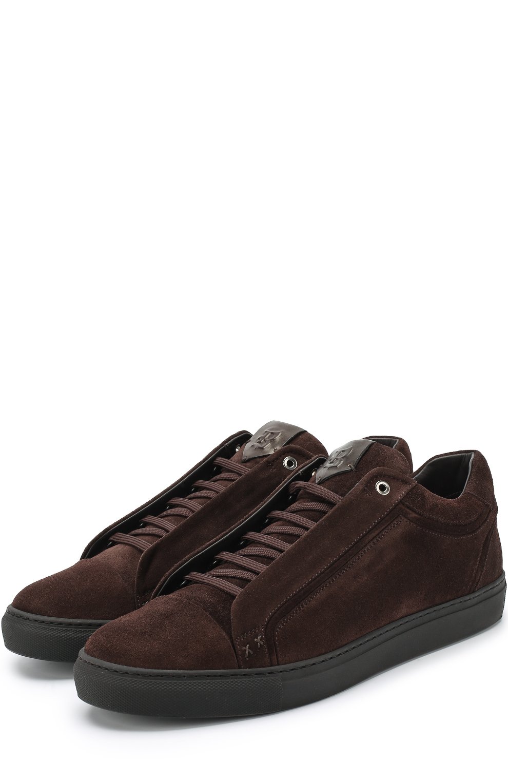 Замшевые кеды на шнуровке BRIONI, арт. QHFV/P3711, фото 1