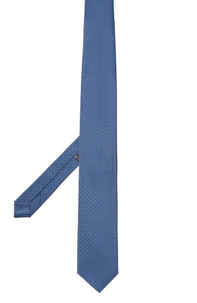 Комплект из галстука и платка STEFANO RICCI синего цвета по цене 55000 руб., арт. DXL/LUX61011, фото 3 Комплект из галстука и платка STEFANO RICCI, арт. DXL/LUX61011, фото 3