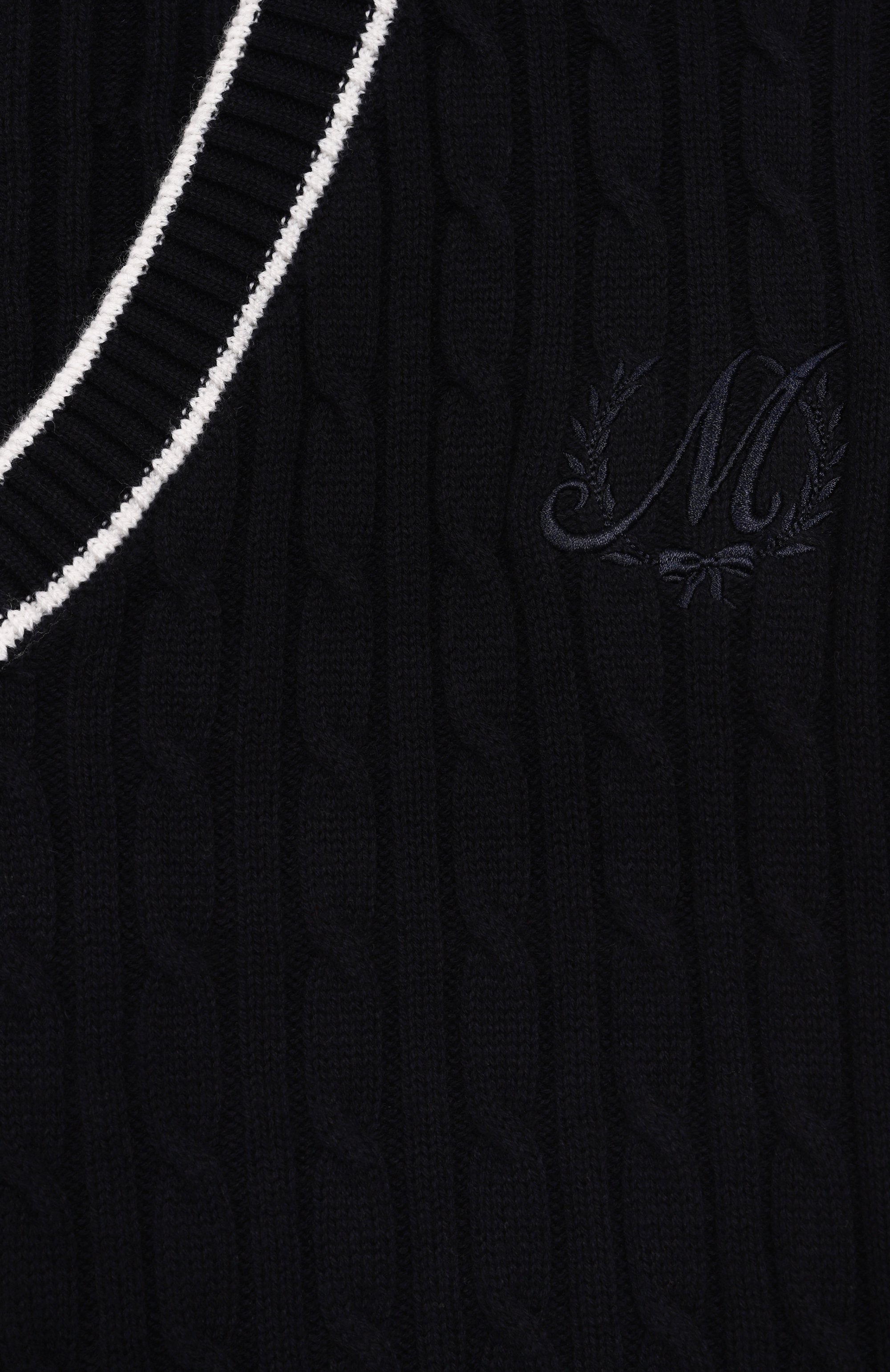 Жилет из шерсти и хлопка MONNALISA, арт. 18F201, фото 3