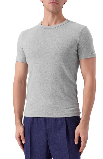 Хлопковая футболка KITON, арт. UNWM008K0275H04, фото 3