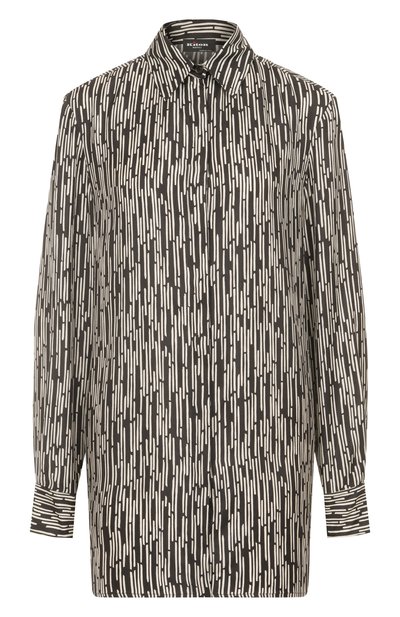 Женская шелковая рубашка KITON, арт. D55407K0586G06