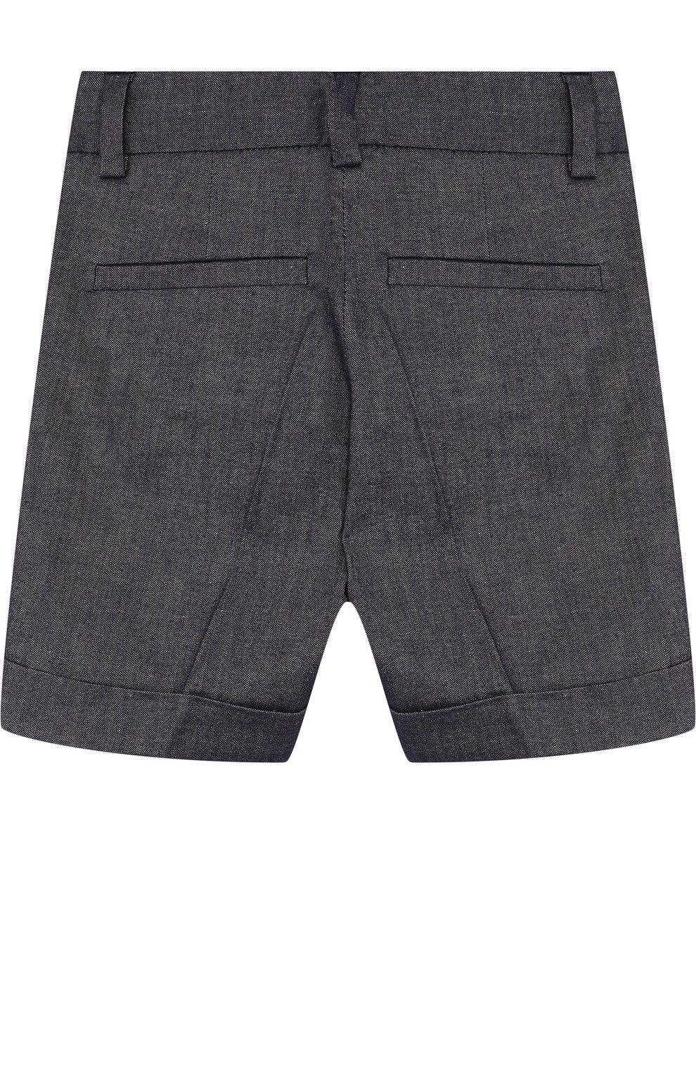 Шорты из смеси хлопка и льна с отворотами MARC JACOBS (THE), арт. W24167/2A-5A, фото 2