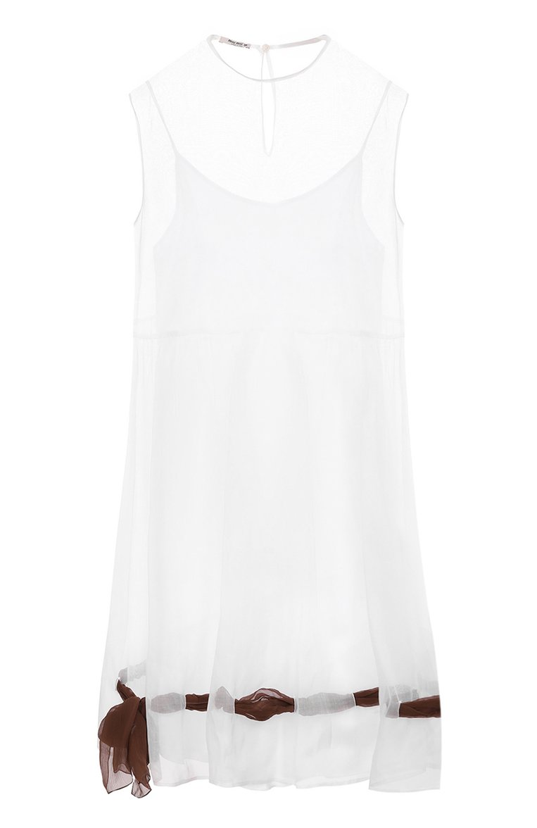 Хлопковое платье MIU MIU, арт. MF3496-957-F0009, фото 1