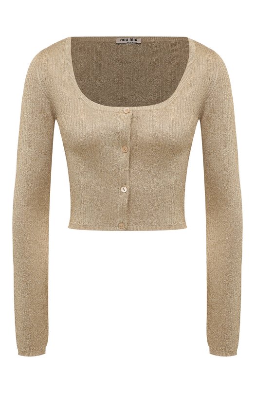 Кардиган Miu Miu MMF586-10U4-F0056 Золотой MMF586-10U4-F0056