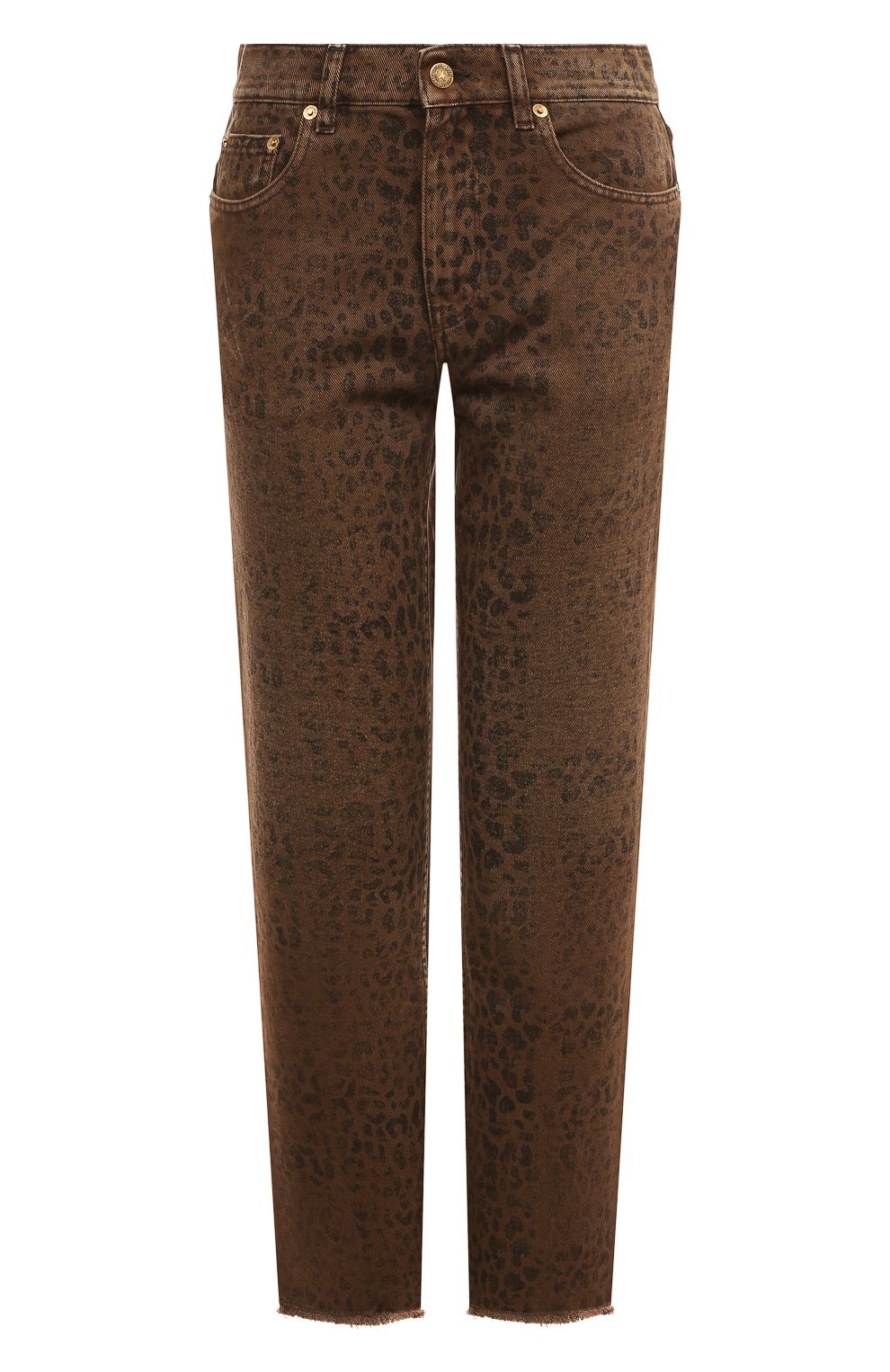 Джинсы GOLDEN GOOSE DELUXE BRAND леопардового цвета по цене 51550 руб., арт. GWP00843/P00062381325, фото 1 Джинсы GOLDEN GOOSE DELUXE BRAND, арт. GWP00843/P00062381325, фото 1