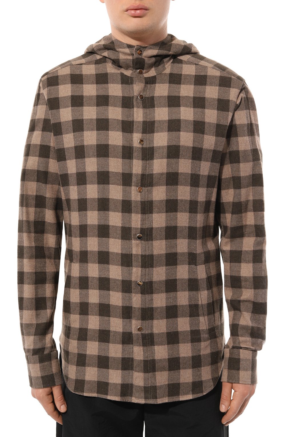 Хлопковая рубашка KITON, арт. UMCMARH0864507/46-50, фото 3