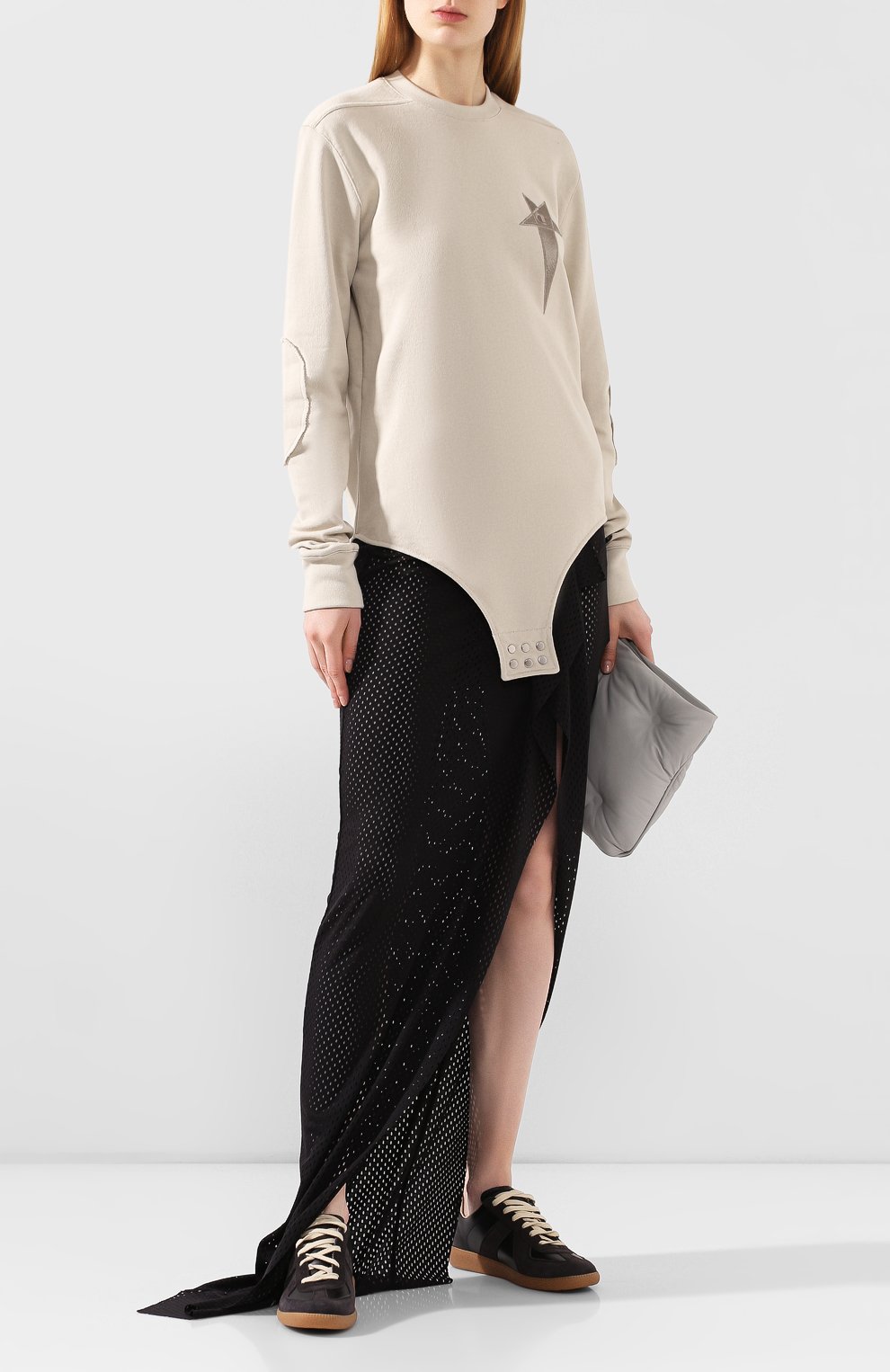 Хлопковый свитшот rick owens x champion RICK OWENS, арт. CW20S0008/113639, фото 2