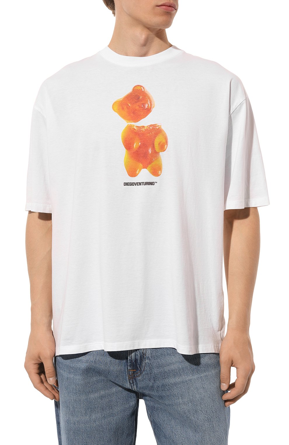 Хлопковая футболка DIEGO VENTURINO, арт. D3W4DVTS00G0, фото 3