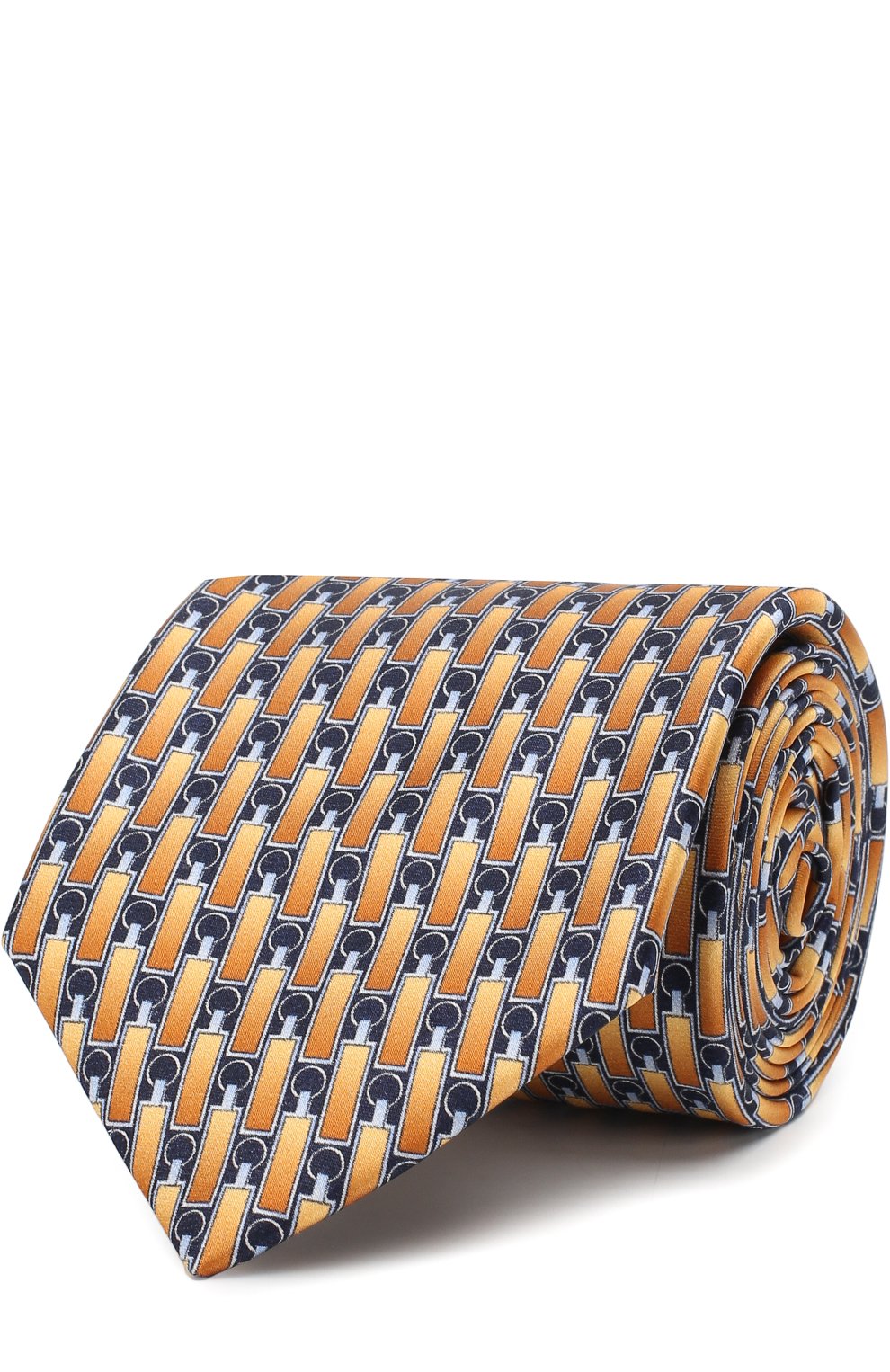 Шелковый галстук с узором ZILLI, арт. 50010/TIE, фото 1