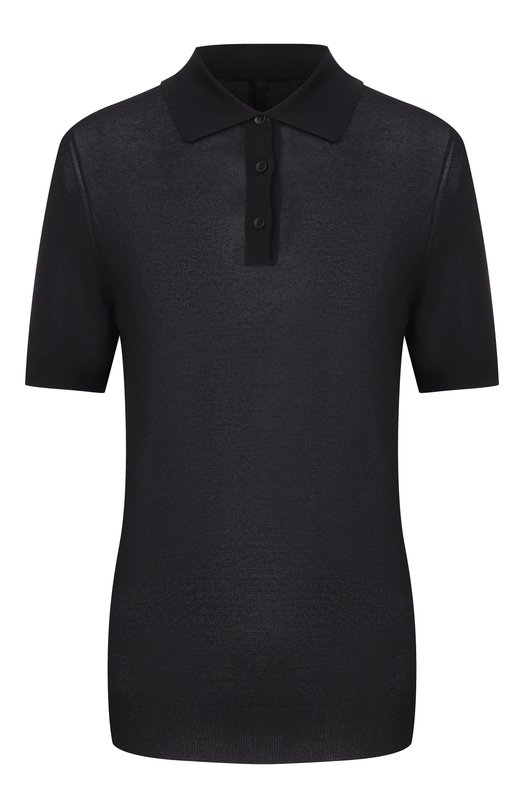 Поло из вискозы Petar Petrov S26K2 Чёрный S26K2