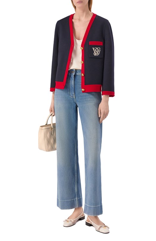 Комбинированные туфли Valet Du Roi Valentino 8W2S0MH0/PDY Кремовый  8W2S0MH0/PDY Фото 3