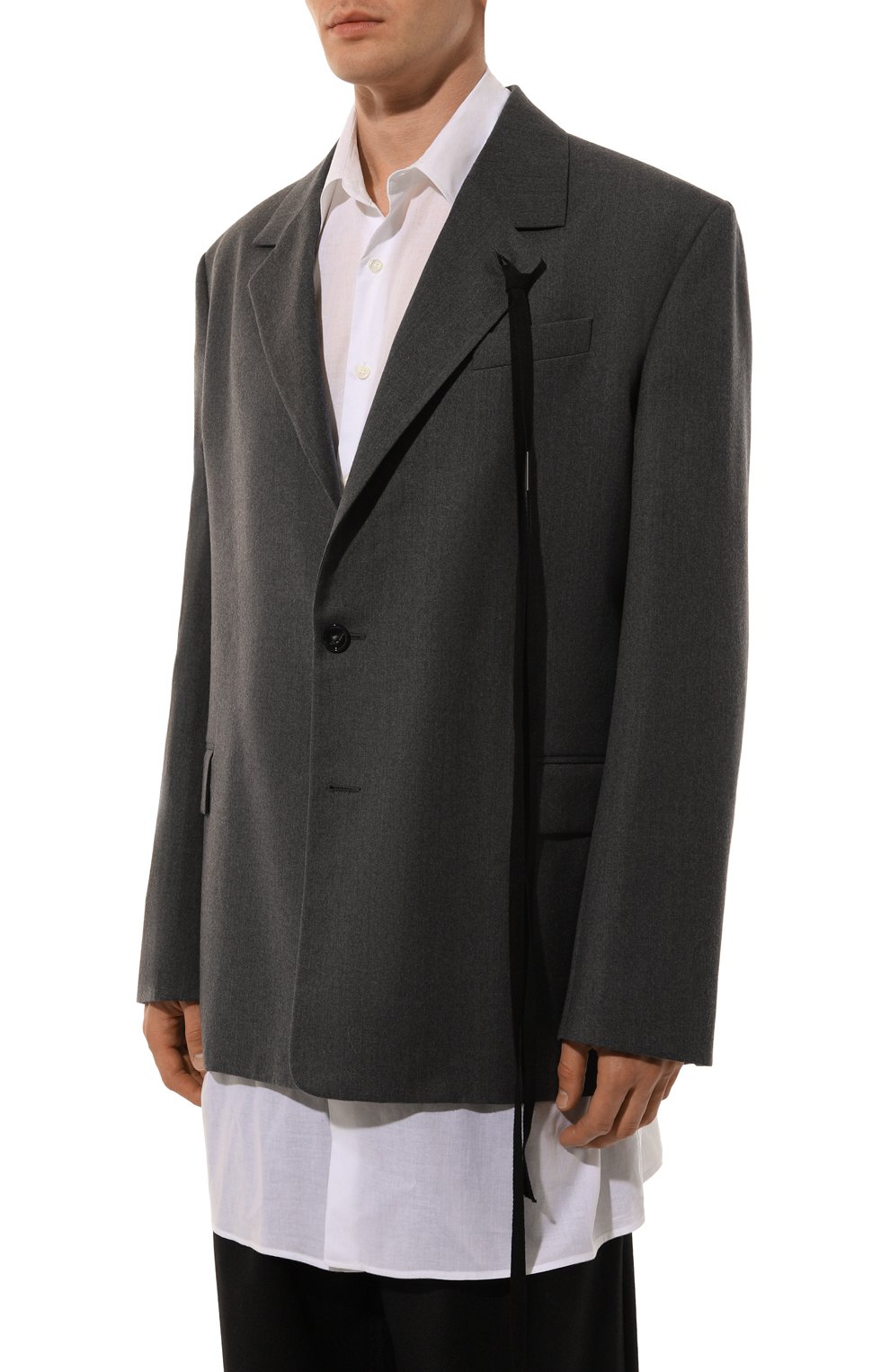 Шерстяной пиджак ANN DEMEULEMEESTER, арт. 2402-M-JA16-FA515-088, фото 4