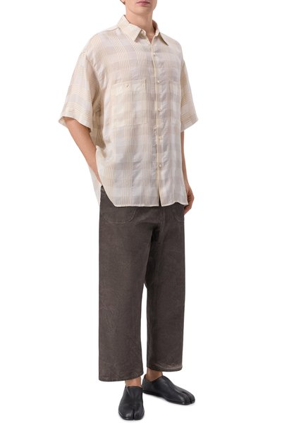 Мужская рубашка из вискозы UMA WANG, арт. UM1527