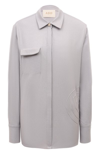 Женская рубашка из шерсти и кашемира AND THE BRAND, арт. SH001-2007-931-S24