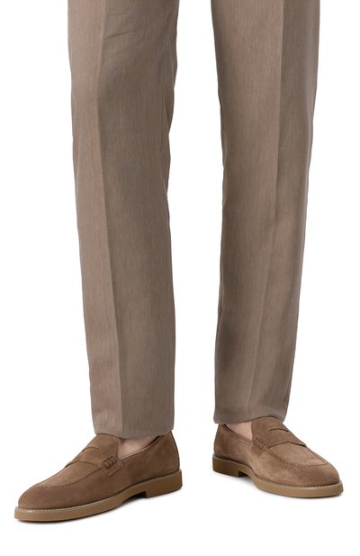 Замшевые пенни-лоферы DOUCAL'S, арт. DU3294SAL0UF009Z, фото 3