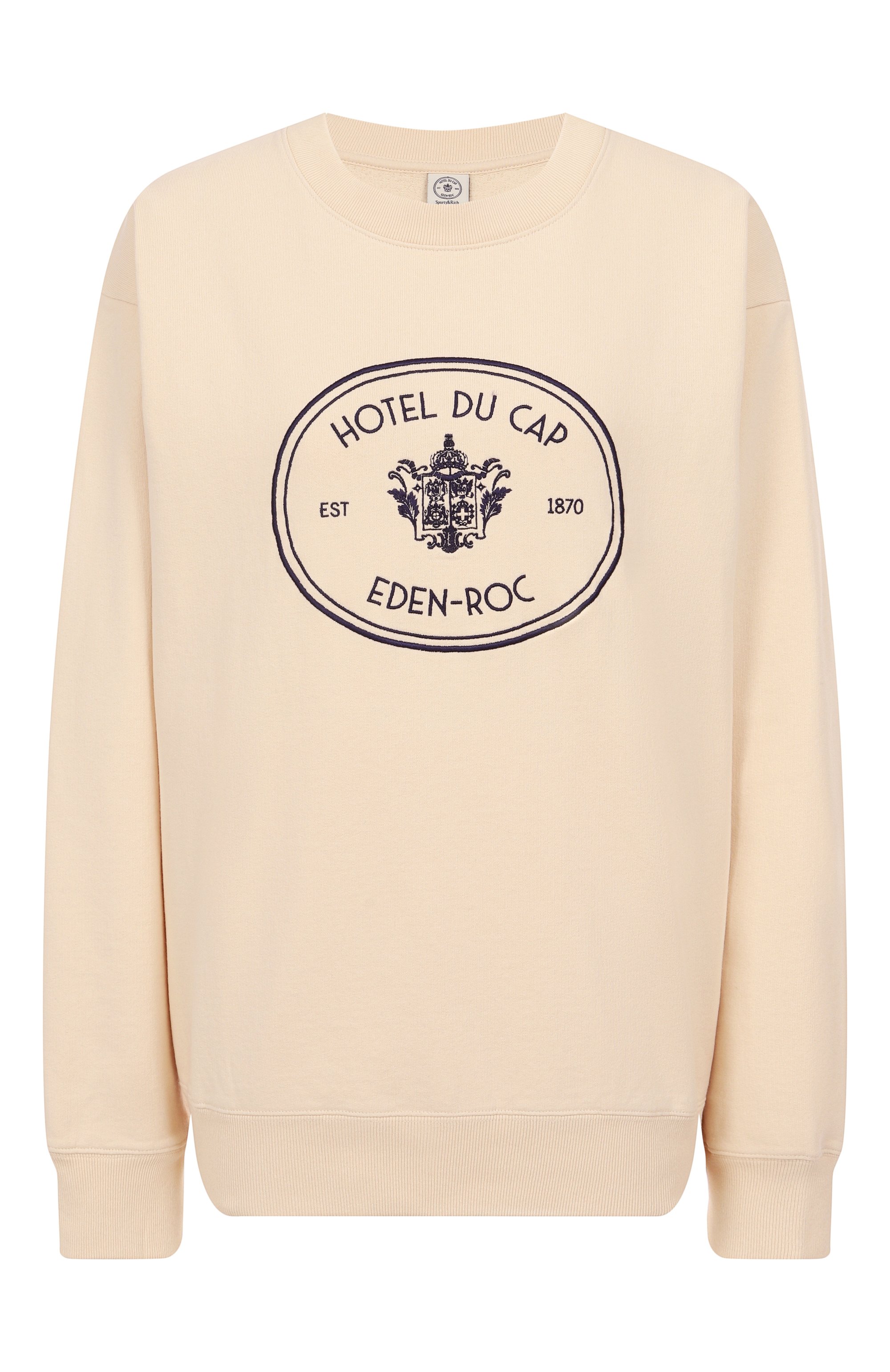 Хлопковый свитшот sporty & rich x hotel du cap-eden-roc SPORTY AND RICH, арт. ST07160621CR01, фото 1