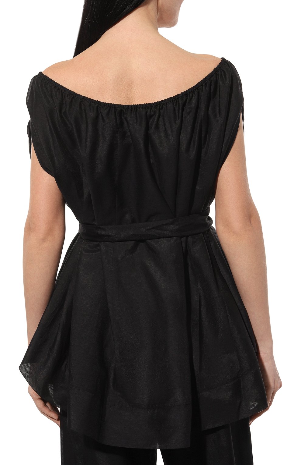 Топ из хлопка и шелка LILA EUGENIE, арт. 2417, фото 4