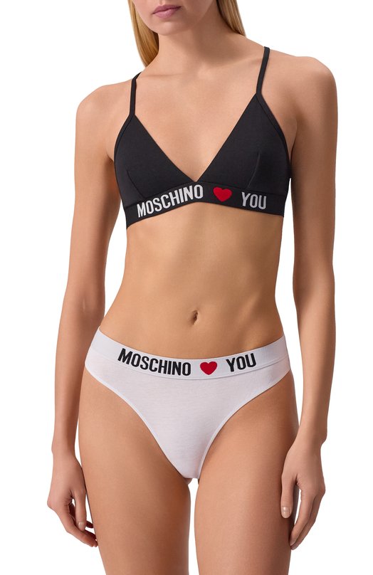 Комплект из трех хлопковых трусов-слипов Moschino A1330/4402 Разноцветный  A1330/4402 Фото 6
