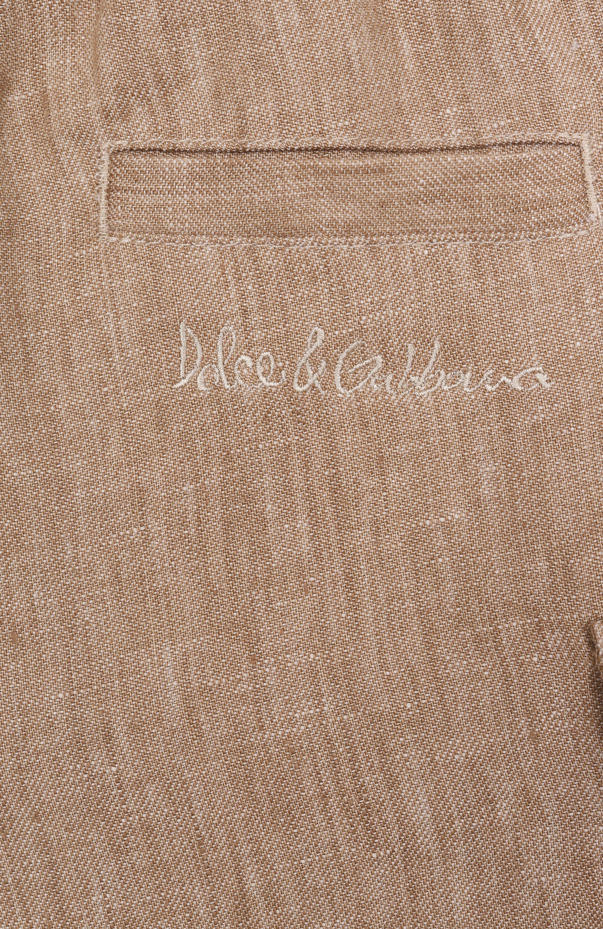 Льняные шорты-карго DOLCE & GABBANA, арт. L43Q64/FU4L0/2-6, фото 3