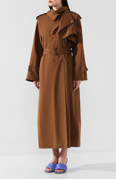 Тренч из смеси хлопка и вискозы BOTTEGA VENETA, арт. 609119/VK0N0, фото 3