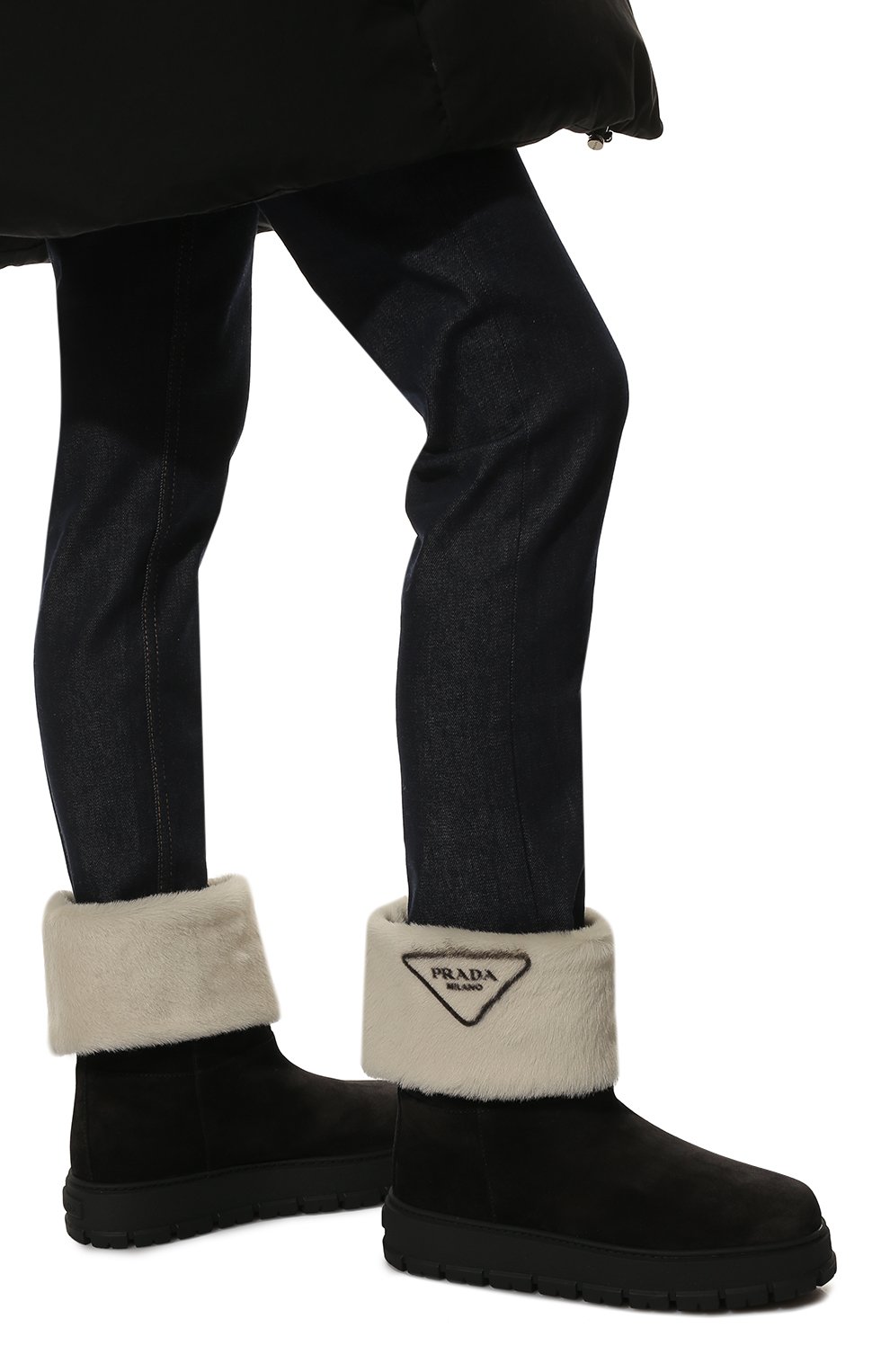 Замшевые сапоги PRADA, арт. 1T502M-JFT-F0889-ZF45, фото 3
