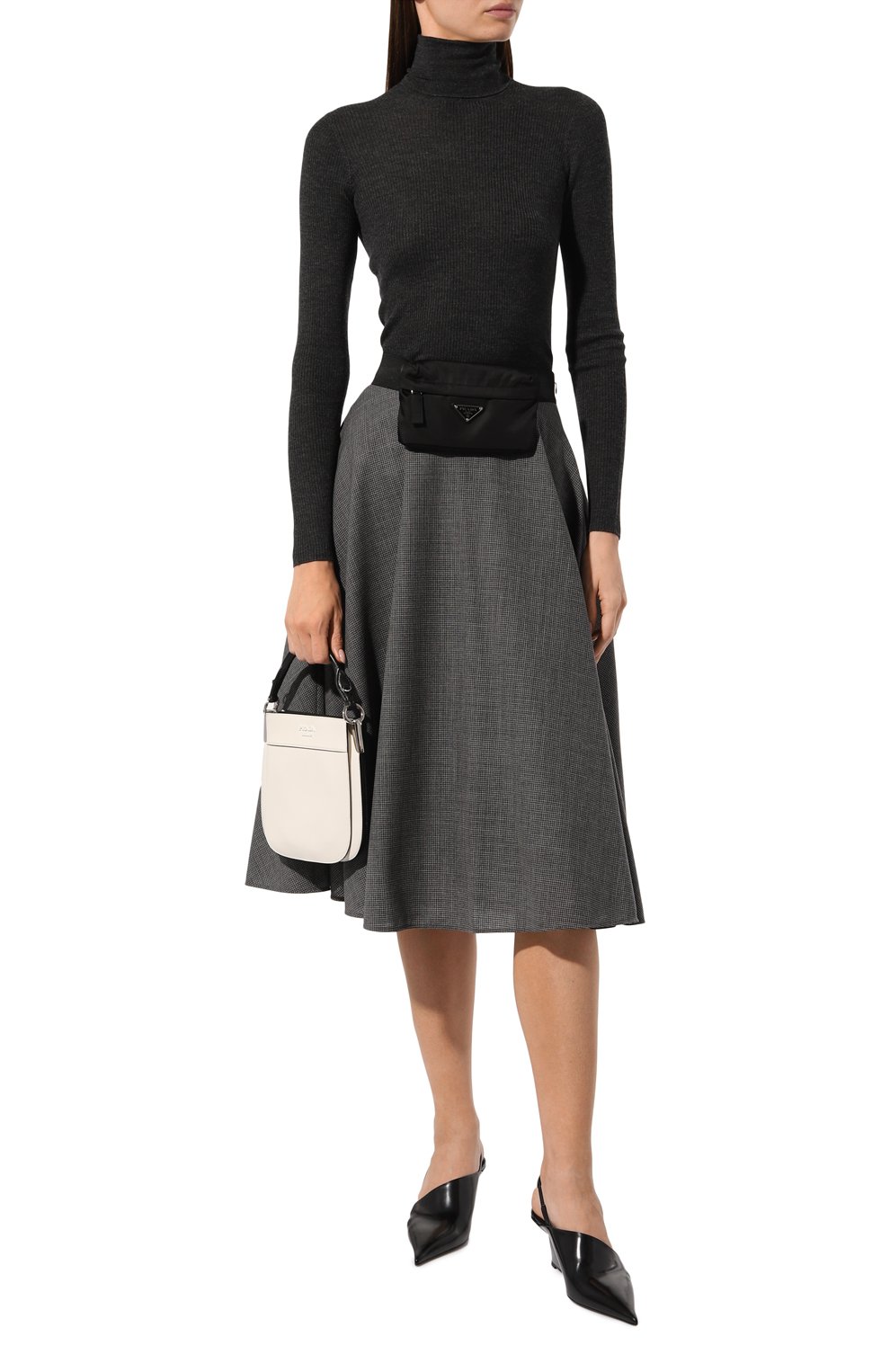 Водолазка из шерсти и шелка PRADA, арт. P26350-1RZR-F0308-192, фото 2