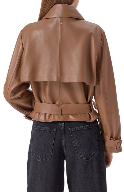 Кожаный тренч BOSS, арт. 50541289, фото 4