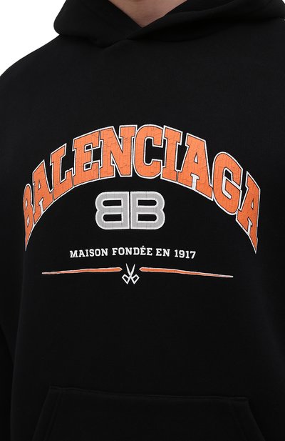 Хлопковое худи BALENCIAGA, арт. 674986/TLVJ2, фото 5