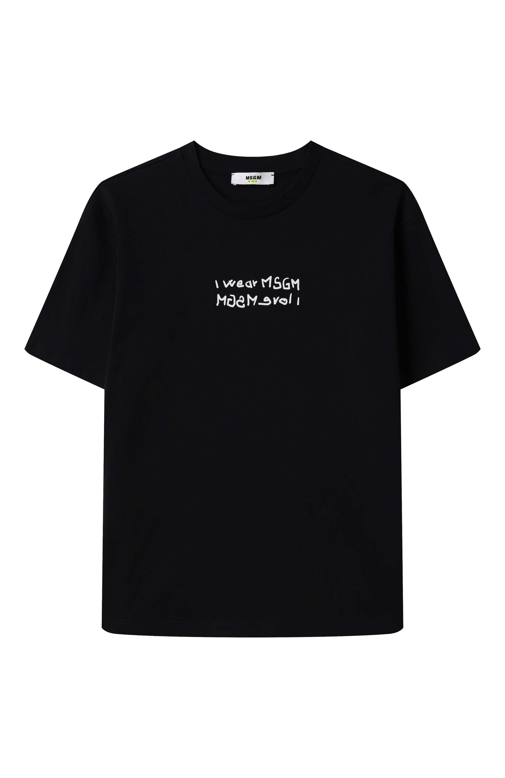 Хлопковая футболка MSGM KIDS, арт. S5MSJBTH045, фото 1