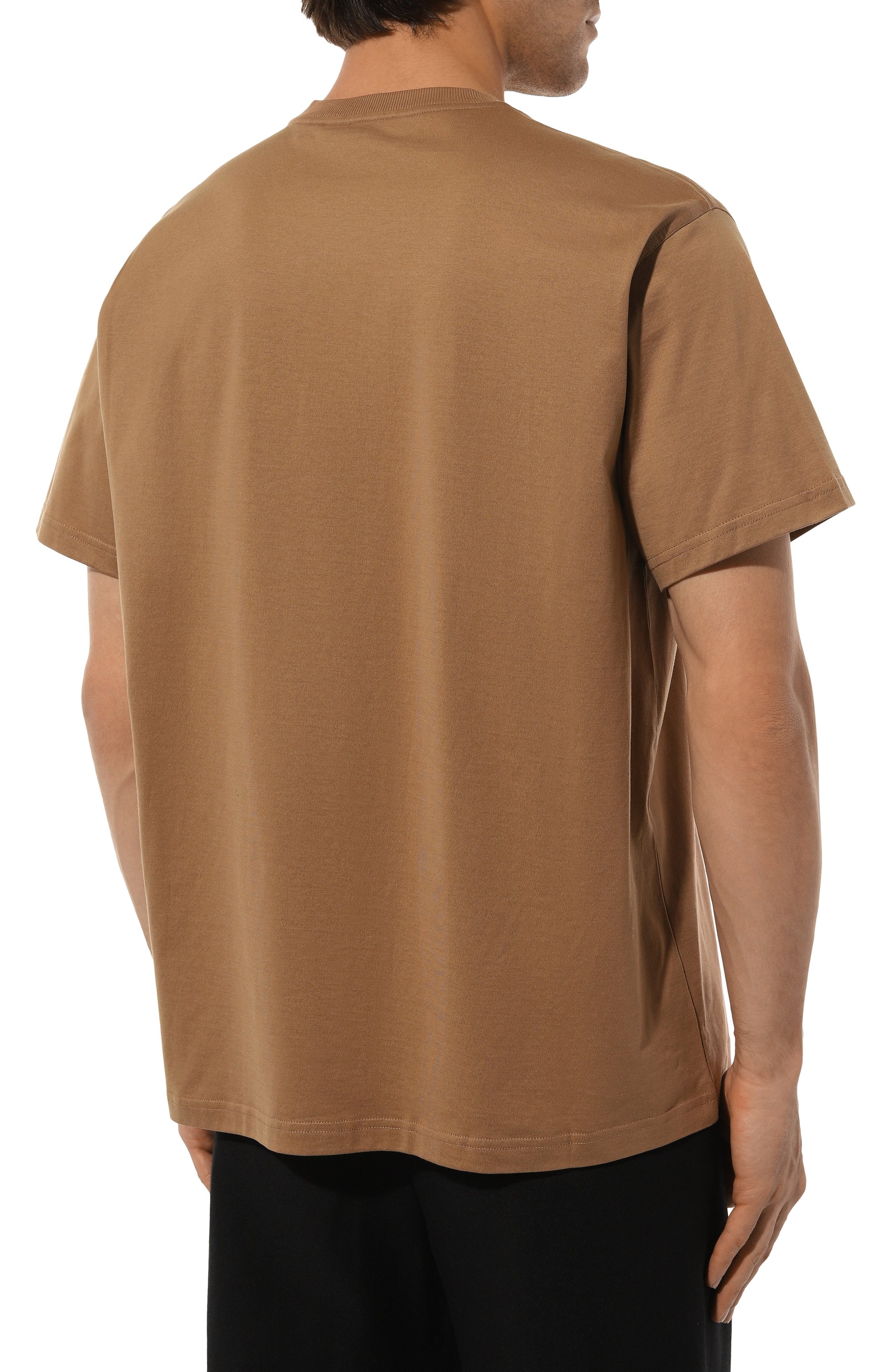 Хлопковая футболка BURBERRY, арт. 8083128, фото 4