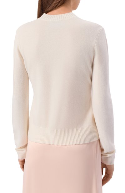 Кардиган из шерсти и кашемира ELLYME молочного цвета по цене 18900 руб., арт. 00381, фото 4 Кардиган из шерсти и кашемира ELLYME, арт. 00381, фото 4