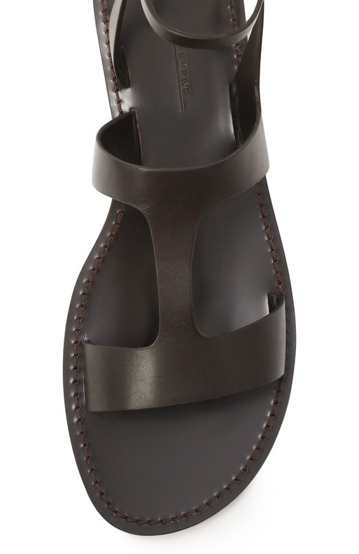 Кожаные сандалии Lemma Weekend Max Mara LEMMA Коричневый  LEMMA Фото 6