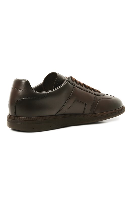 Кожаные кеды DBS-Olympic Santoni MBPG22031DKTTCVL Коричневый  MBPG22031DKTTCVL Фото 5