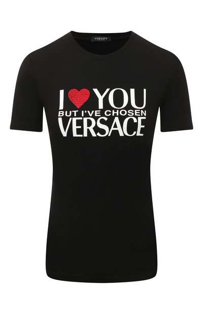 Женская футболка из вискозы VERSACE, арт. 1007521/1A053781B000