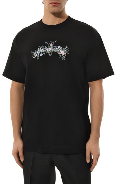 Хлопковая футболка GIVENCHY, арт. BM71JA3YMU, фото 3
