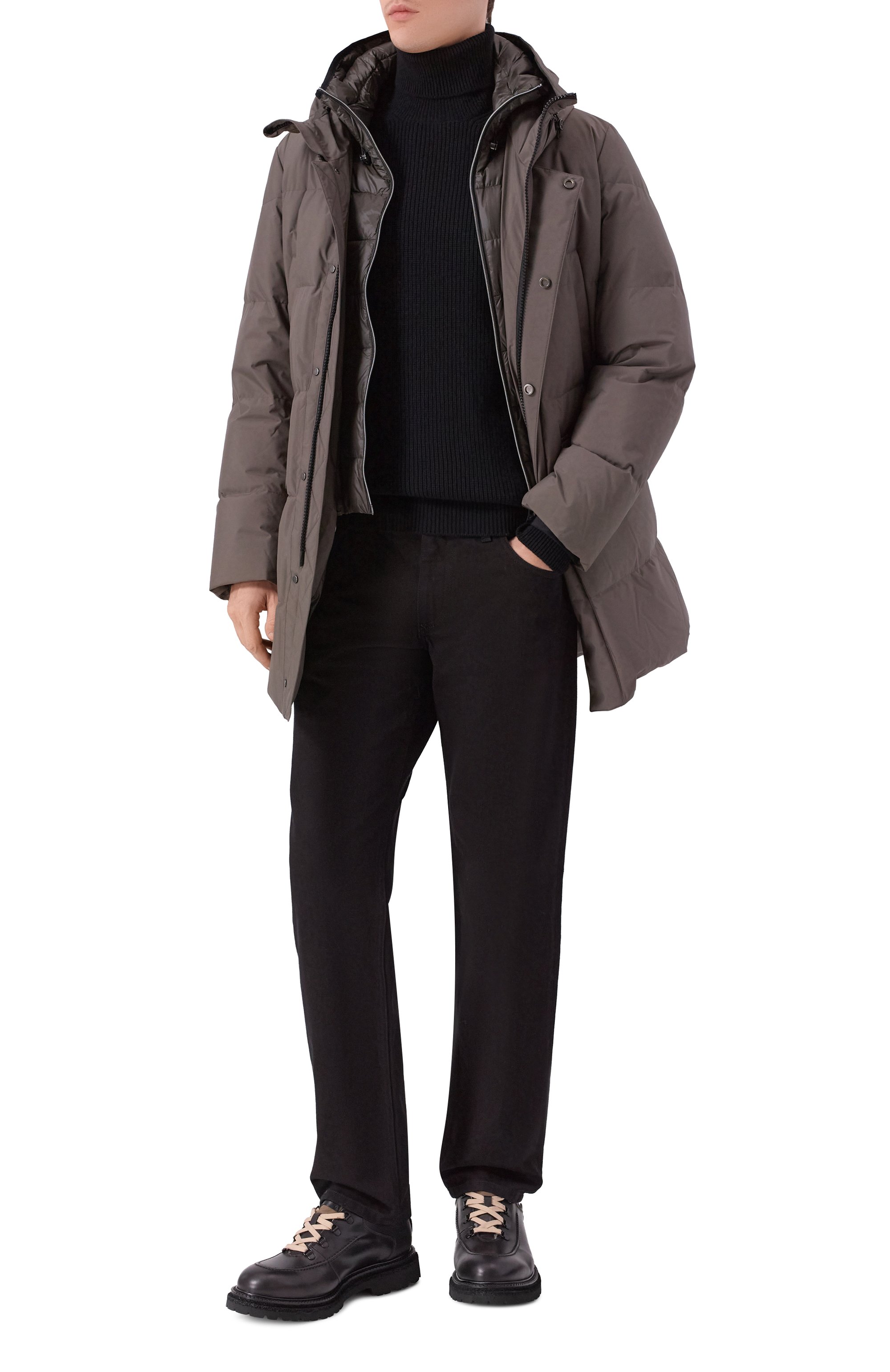 Пуховик MONTECORE коричневого цвета по цене 133500 руб., арт. F09MUCX501/161, фото 2 Пуховик MONTECORE, арт. F09MUCX501/161, фото 2