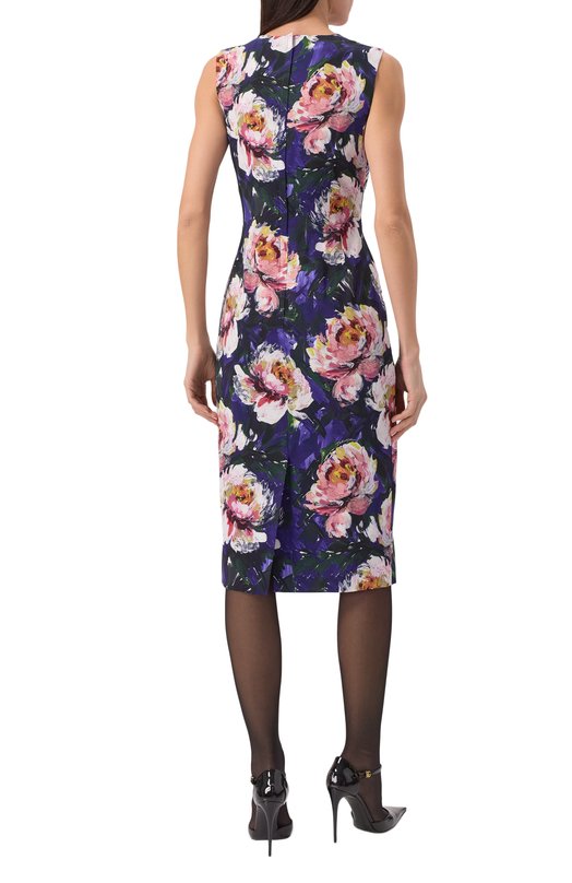 Платье из вискозы Dolce & Gabbana F6EAKT/FSIBD Фиолетовый  F6EAKT/FSIBD Фото 4