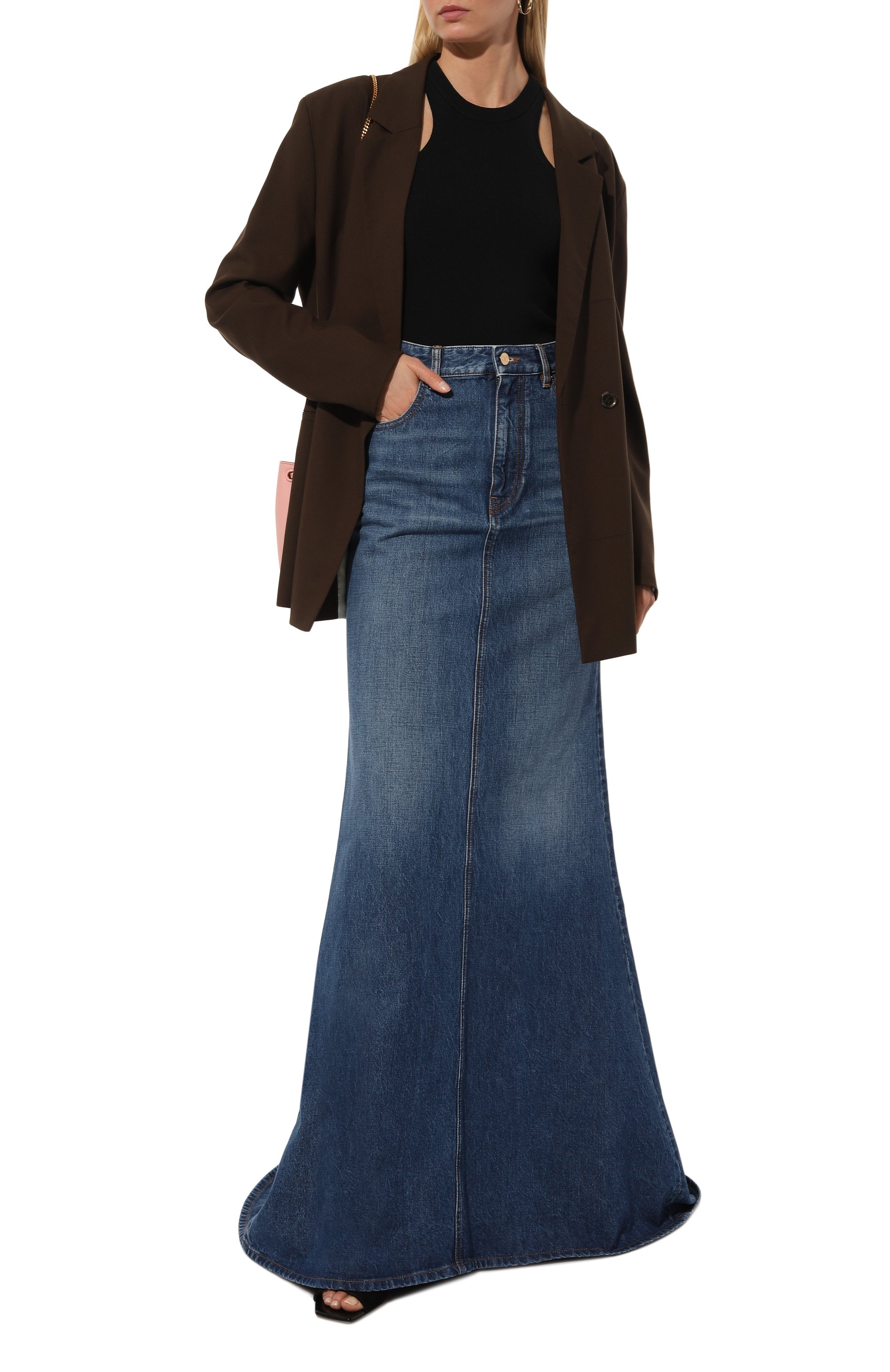 Джинсовая юбка VALENTINO, арт. 3B3DD15K805, фото 2