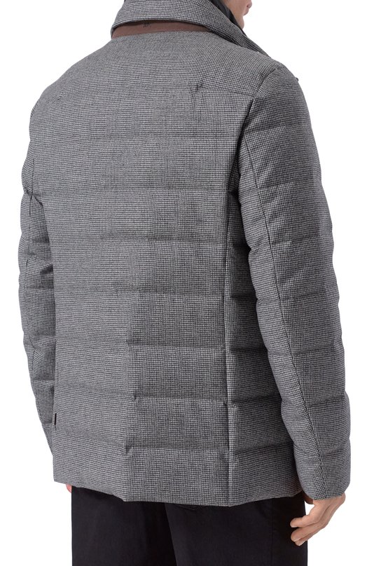 Пуховая куртка из шерсти и кашемира Duno GREY/C0RTINA Серый  GREY/C0RTINA Фото 4