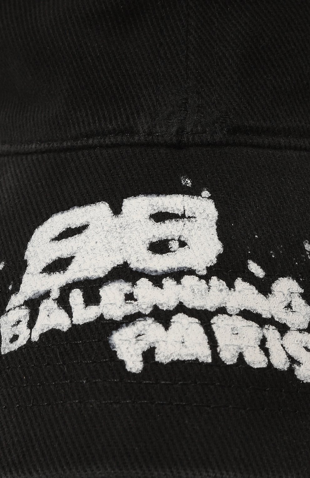 Джинсовая бейсболка BALENCIAGA черного цвета по цене 35150 руб., арт. 723771/410B2, фото 4 Джинсовая бейсболка BALENCIAGA, арт. 723771/410B2, фото 4
