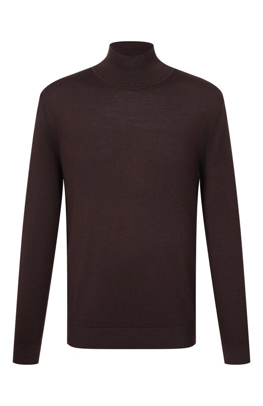 Водолазка из шерсти и шелка BOSS 50550015 Коричневый 50550015
