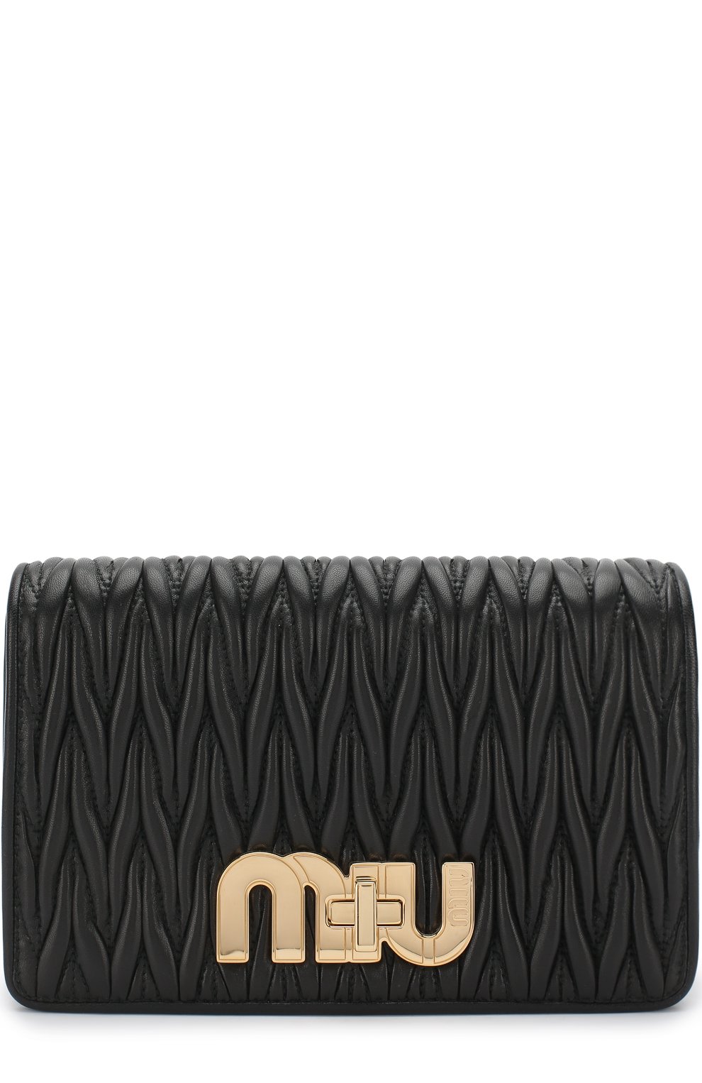 Кожаная сумка на цепочке MIU MIU, арт. 5BF069-N88-F0632-OCO, фото 1