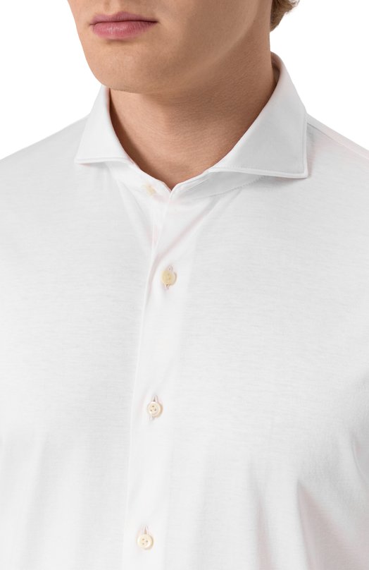 Хлопковая рубашка Van Laack VL-PER-L/180031 Белый  VL-PER-L/180031 Фото 5