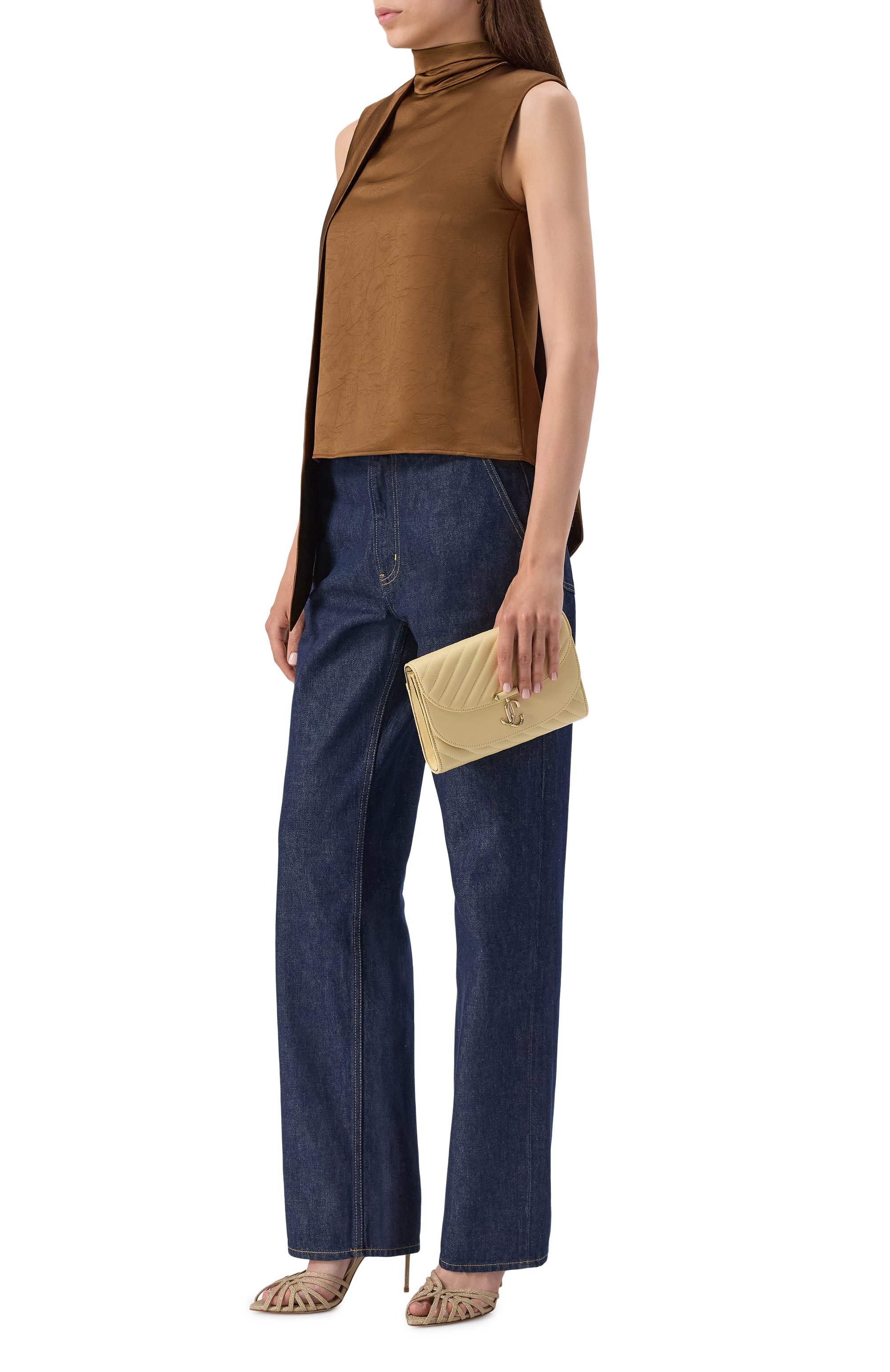 Клатч curve JIMMY CHOO, арт. AVN CURVE CLUTCH/HBU, фото 7