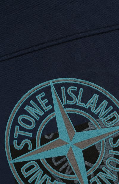 Хлопковый кардиган на молнии с капюшоном STONE ISLAND, арт. 681663539/6-8, фото 3