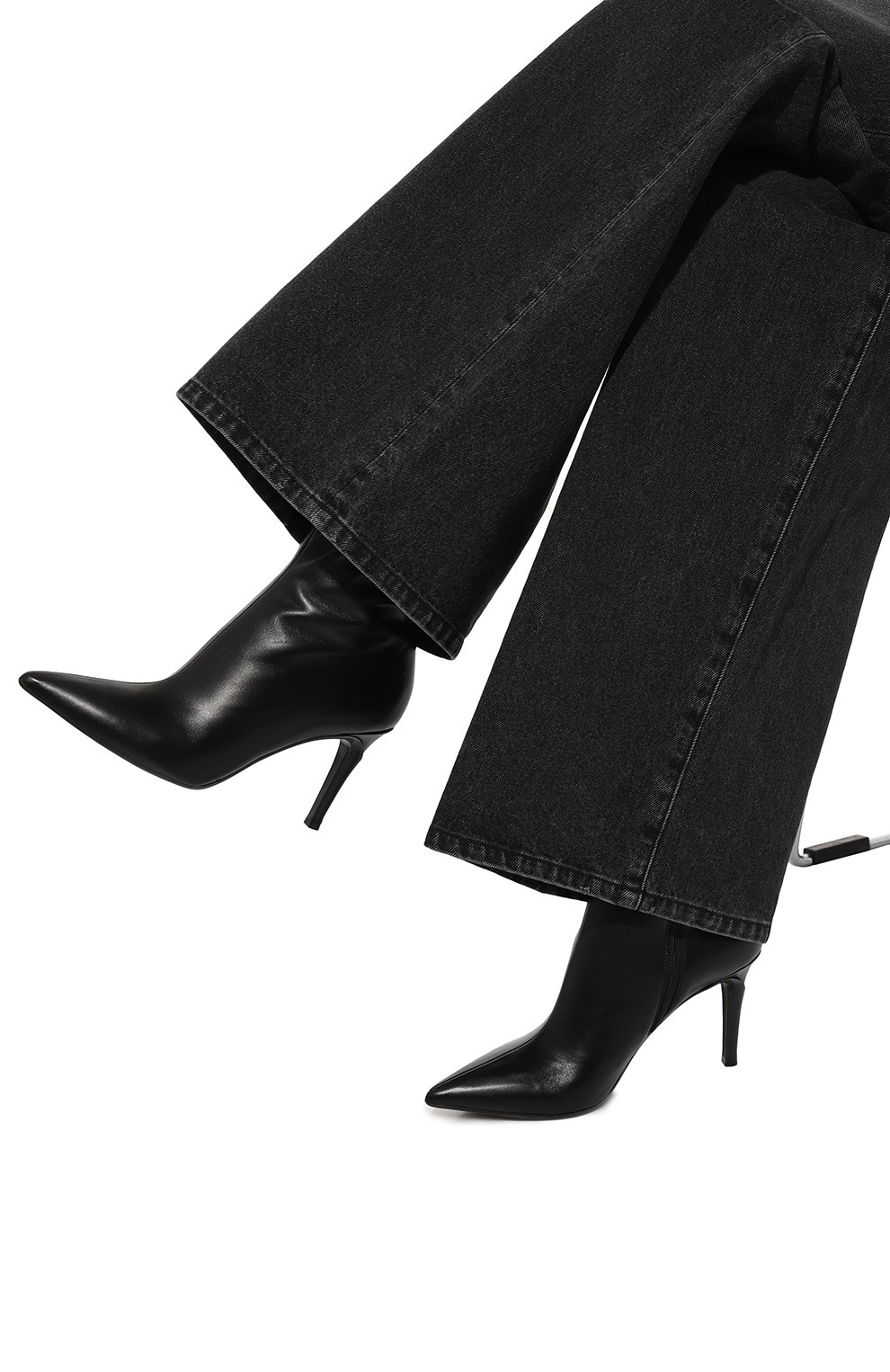 Кожаные ботильоны GIANVITO ROSSI, арт. G73138.85RIC.NAPNER0, фото 3