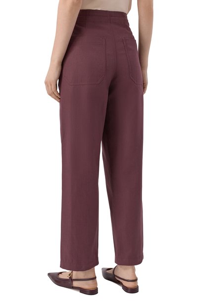 Брюки из хлопка и льна BRUNELLO CUCINELLI, арт. ML118P9217, фото 4