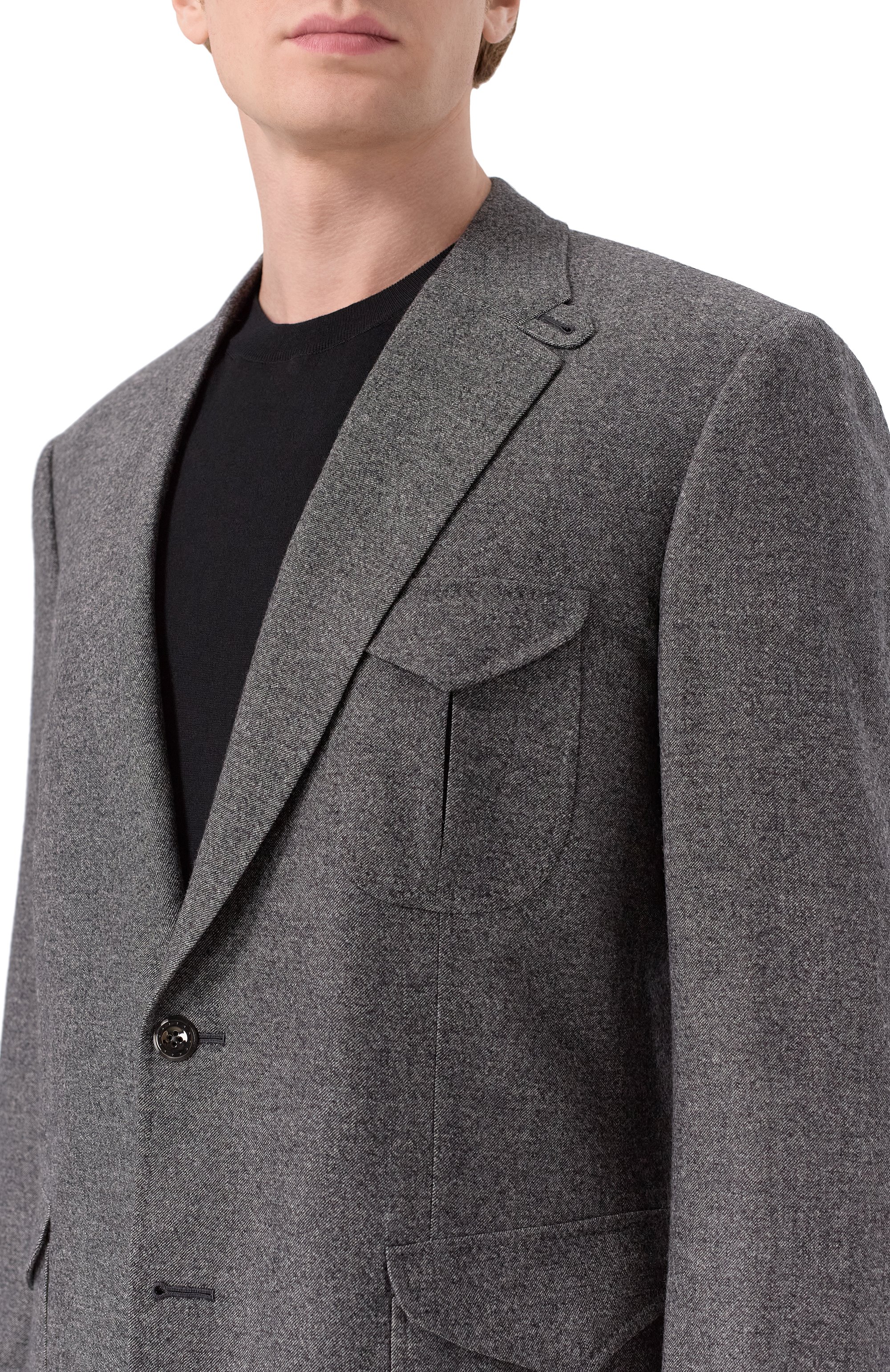 Шерстяной пиджак STEFANO RICCI, арт. S1RF432SH3/W0002I, фото 6