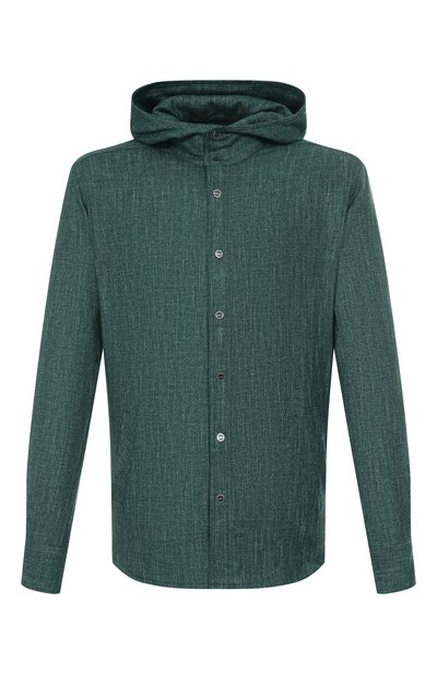 Мужская рубашка из шерсти и шелка KITON, арт. UMCMARK0119G12