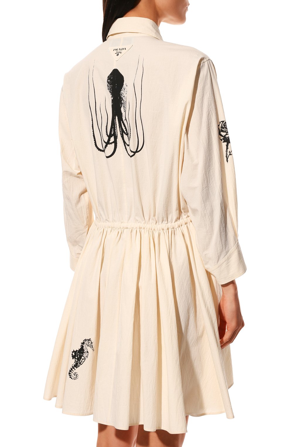 Хлопковое платье PRADA, арт. P3G74-10M6-F0304-221, фото 4